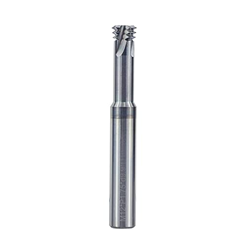 DINGGUANGHE-CUP Thread Mills 3 Flute Metric Thread Carbide End Milling Cutter CNC Threading Tools Steel (Cutting Edge Length : M2.5x0.45xD4x50)