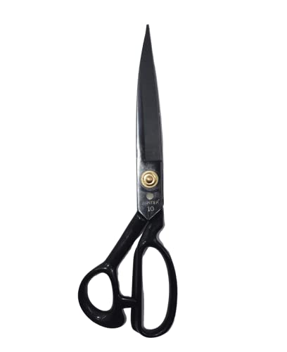 HUNNY- BUNCH® Premium Yoke Sturdy Sharp Fabric Scissors 10 inch Heavy Duty High Carbon Steel Scissor for Leather Sewing Shears and Clothes with Free 50 cm of Muslin/Markin Fabric for Home Use
