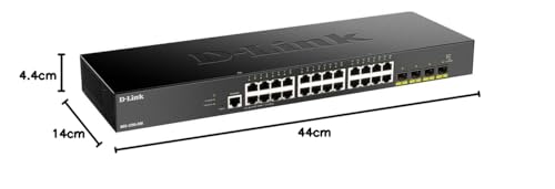 Image of D-Link DGS-1250-28X 28 Port Smart Managed Gigabit Layer 2 Switch with 4 Ports 10G SFP+ Ports