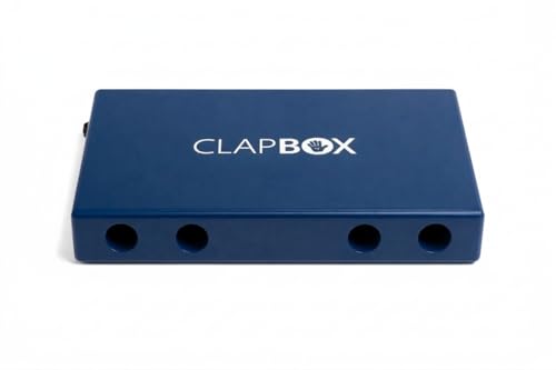 Image of Clapbox Lap Cajon - with Bag & Strap, Blue | Clapbox with Rich Bass & Crisp Snare | Play on Lap or Standing | Compact Cajon for Musicians, Buskers & Travel