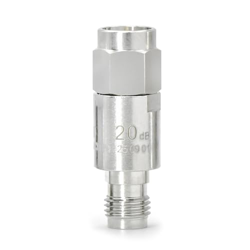 Atténuateur fixe SMA 20 dB TOJOIN 12.4 GHz 50 Ohm 2W coaxial en cuivre lot de 5