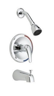 Matco-Norca CL-730C grifo de bañera y ducha, recorte con pico desviador y manija de palanca metálica, válvula de equilibrio de presión, menos paros, cromo miniatura 1