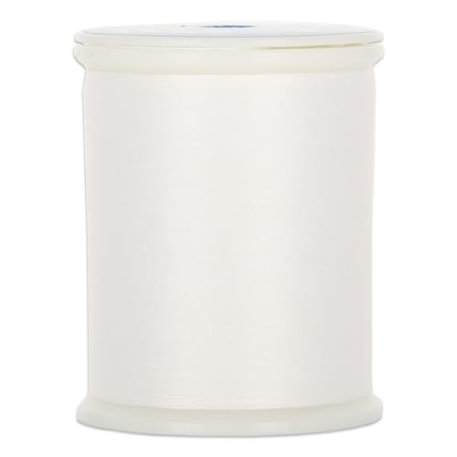 Hilo de algodón para quilting YLI, blanco, 600 yardas miniatura 1