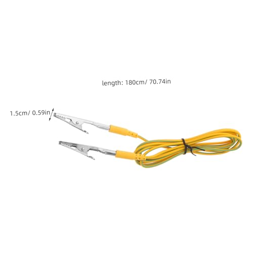 Cable de conexión a tierra flexible antiestático con doble clip cocodrilo de 5 piezas 2