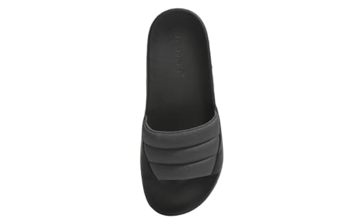 Image of Neeman's Squooshy Slides for Men | Cushioned & Comfortable Flip Flops for Men | Everyday Comfort, Flexible and Breathable | White /Red UK12