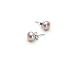 HinsonGayle Handpicked 7.5-8mm Button Shaped Freshwater Cultured Pearl Stud Earrings Sterling Silver