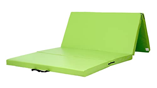 KaRaDaStyle - Alfombrilla de gimnasia plegable extensible (180,3 x 99,1 x 5,1 cm, para entrenamiento muscular infantil, alfombrilla de barra horizontal, esterilla de yoga, deporte, uso en el hogar