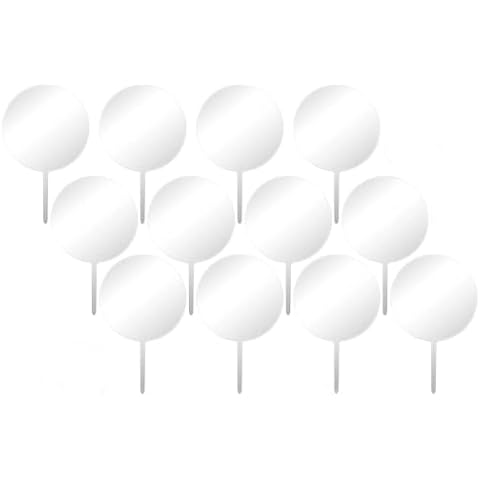 12 PCS Blank Acrylic Cake Toppers Cover