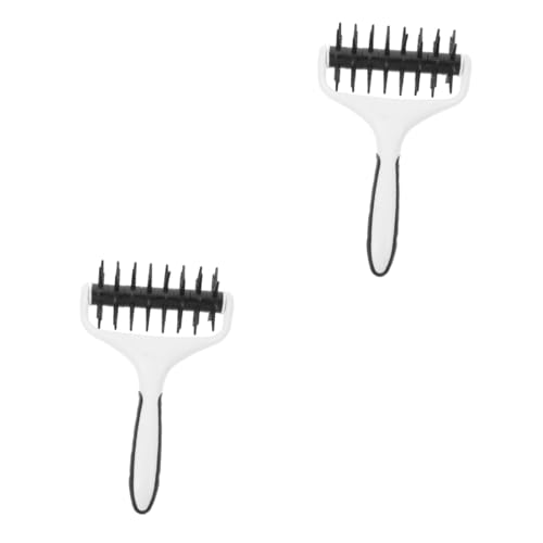 Hoement 2pcs Pizza Rolling Pin Dough Docker Pizza Hole Puncher Pastry Maker for Baking Dough