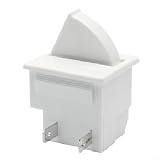 Interruttore luce porta frigorifero 2 pin normalmente chiuso AC 5A 250 V bianco parte di ricambio in plastica per unità di raffreddamento accessori di riparazione elettrodomestici ad alta resistenza