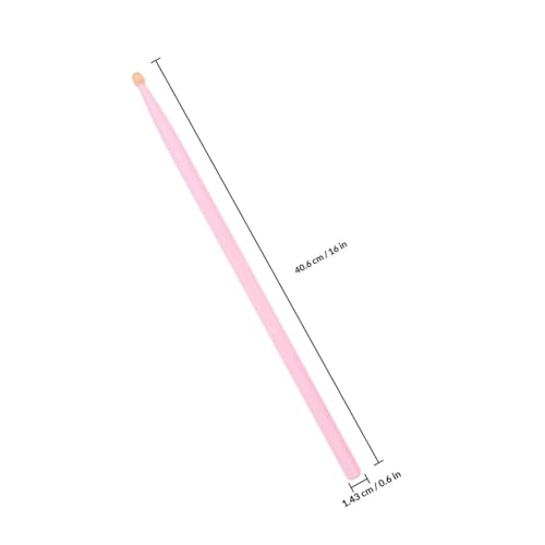Baquetas Kisangel de madera de arce, 2 pares, color rosa, ligeros, con agarre ergonómico antideslizante, para principiantes e instrumentos de percusión, superficie lisa miniatura 2