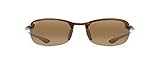 Maui Jim Makaha Reader Rectangular Reading Sunglasses, Tortoise/HCL Bronze Polarized, Large + 2