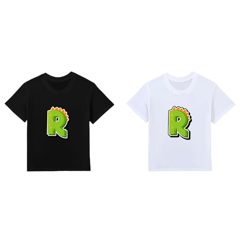 Boys Shirts Dinosaur Alphabet Dino ABC for Kids Shirts Boys Cotton T-Shirts Kids Toddler T Shirts Clothes Summer Tops