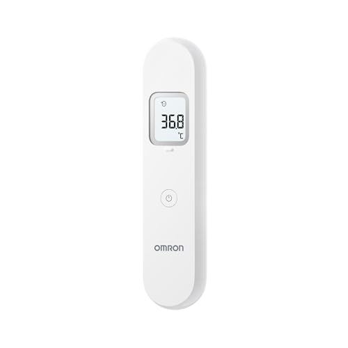 OMRON Gentle Temp 730 Termómetro digital sin contacto – Termómetro infrarrojos para frente y líquidos, termómetro oído bebé rápido y preciso con memoria