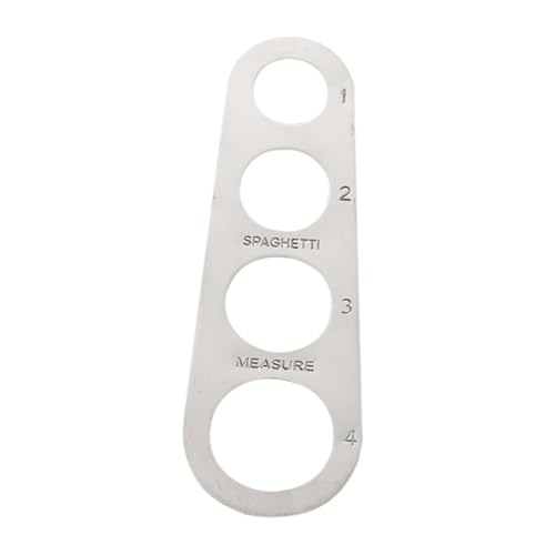NOLITOY Strumento Misura Spaghetti in Acciaio Inossidabile Portatile con Buchi per Dosaggio Preciso Porzioni Pasta Leggero e Compatto per Cucina Domestica e Professionale