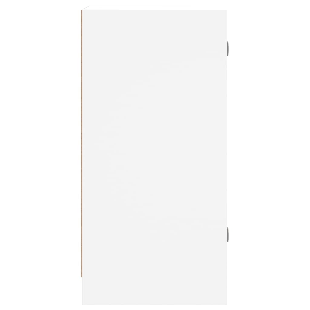 vidaXL Szafka ze szklanymi drzwiami, biała, 35x37x75,5 cm, szafka do przedpokoju, szafka do pokoju, szafka do kuchni, szafka do salonu