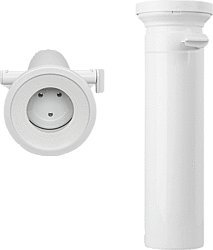PP - WC - Anschlussstutzen gerade DN 100 verriegelbar, Rattensperre