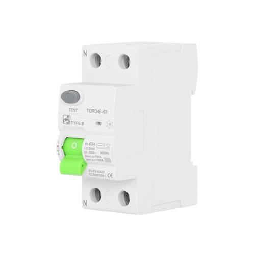 Disjoncteur différentiel Type B 2P 63A 30mA pour borne IRVE - 2