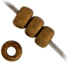 Miyuki Seed Bead 11/0 APX.22g - Dark Bronze Matte Metallic Japanese Glass Seed Beads