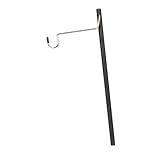 Yiju Camping Utensil Light Pole with Hanger Carbon Steel for Picnic Lighting Multipurpose Quick Installation 32cm Length Compact
