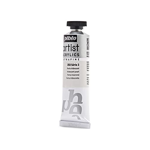Pebeo 37 ml Artist Acrylics, Iridescent Pearl White, 37 ml (Pack of 1) - Image 3