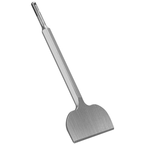 SDS Plus Chisel, 4 x 11Inch Removal Chisel for 4 Inch Wide Thinset Scraper Wall and Floor Scraper Works Industrial Grade Tool Compatible with All SDS Plus Impact Rotary Hammers