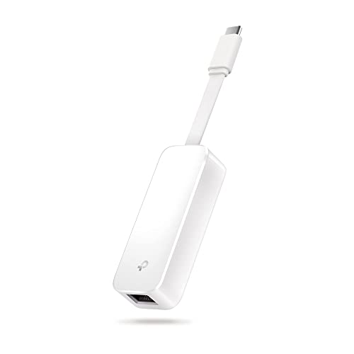 TP-Link UE300C USB C auf Ethernet Adapter, USB C auf RJ45 Gigabit Ethernet LAN Netzwerkadapter, Plug-and-Play unter Windows 11/10/8.1/8, macOS, iPadOS, Chrome OS und Linux OS