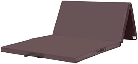 KaRaDaStyle Gymnastics Mat Folding Stretch Mats 71"x39"x2" Exercise Muscle Training Children Play Horizontal Bar Mat Yoga Sports Soundproof Home Use (Brown)