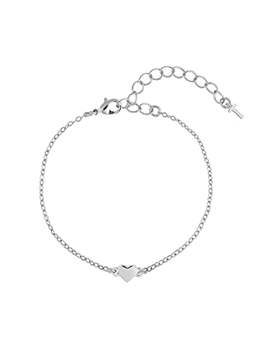 Ted Baker Women's Harsaa Tiny Heart Chain Bracelet (Silver-Tone Plated) #TOP19