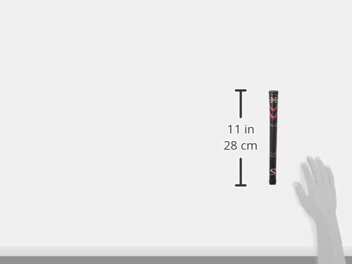 image for SuperStroke Cross Comfort Golf Club Grip, Black/Red (Standard) | Soft 