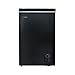 HYE Black 96L Chest Freezer, Compact Freestanding Design, Lightweight Unit 20kg, Quiet 42dB Operation, Suitable for Garages & Utility Rooms – RF01CF96B24