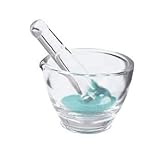 Cole-Parmer Mortar & Pestle Set, glass, 227 mL, 98 mm OD, 1/pk