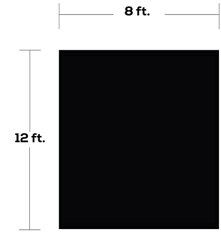 Image of Eloies Professional (Heavy Duty Thick Lekra Polyester Fabric) Black Backdrop for Photography Video Making Photoshoot Background for Photography Recording Photo, Photoshoot (8 Feet x 12 Feet.)