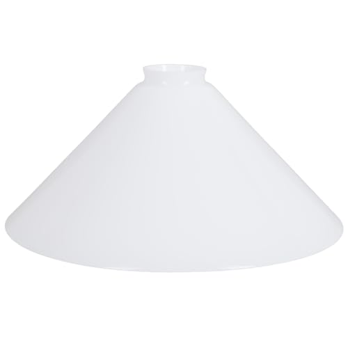 Schusterschirm Ø 300mm weiß Ersatzglas Lampenglas Lampenschirm E27...
