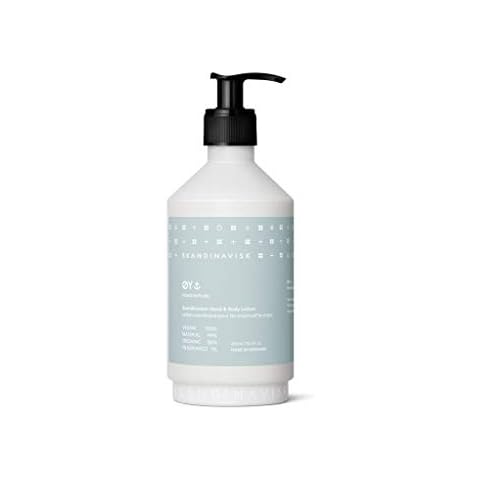 Skandinavisk ØY 'Island' Organic Hand & Body Lotion. Fragrance Notes: Crabapple and Dog Rose, Water Mosses and Green Leaves. Vegan formula. 15.2 fl. oz. Cover