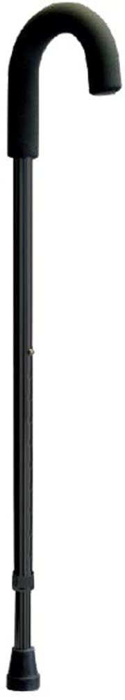 Lumex Adjustable Aluminum Cane, Soft Grip, Black Walking Stick, Mobility Aids for Men and Women, Pack of 6, 6223A