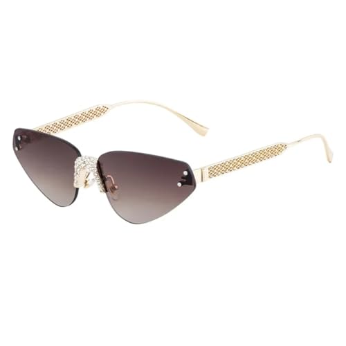 Lunettes œil de chat vintage thé doré pour rayonner lors de vos festivals et terrasses d'été