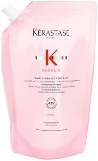 Kérastase | Genesis, Champú Fortificante Anti-Caída, Con Textura En Gel, Para Pelo Fino o Frágil, Bain Hydra-Fortifiant, Recarga 500 ml