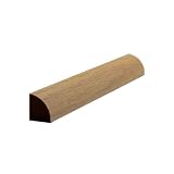 EWQR11 Quarter Round 1/2' x 1/2' Moulding Trim. Unfinished, Red Oak, 94'