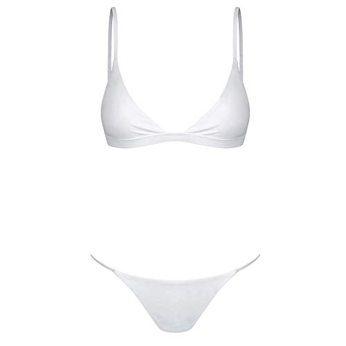 BIISDOST Bikini para mujer Push Up Sexy String: Bikini para la playa, bikini de playa, parte superior y parte inferior del bikini, traje de baño para el abdomen, bikini triángulo, vacaciones en la
