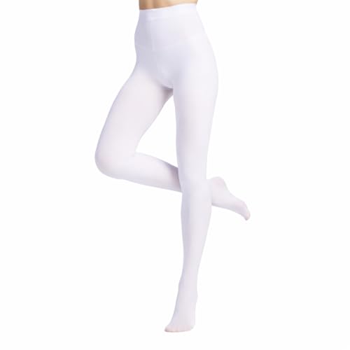 Image of Women's 80 Den Soft Semi Opaque Tights, Women's Pantyhose High Twist Yarn Tights