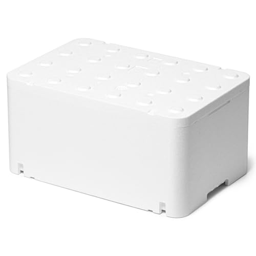 Forgast Thermobox, Universal, Poliestireno/Poliestireno, Blanco, GN 1/1 200, Dimensiones 60x40x29,6 cm, Capacidad 48 l, Para la conservación y transporte de productos fríos, calientes y congelados