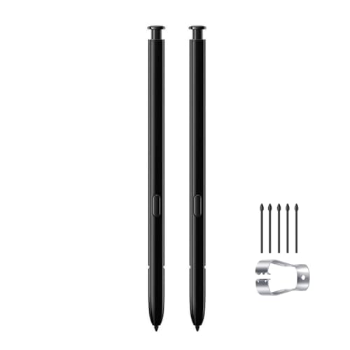 2PCS Galaxy Note 10 S Pen (Without Bluetooth) Replacement for Samsung Galaxy Note 10/10 Plus/10+ Note 10 Plus Stylus Pen Replacement + Tips/Nibs (Black)