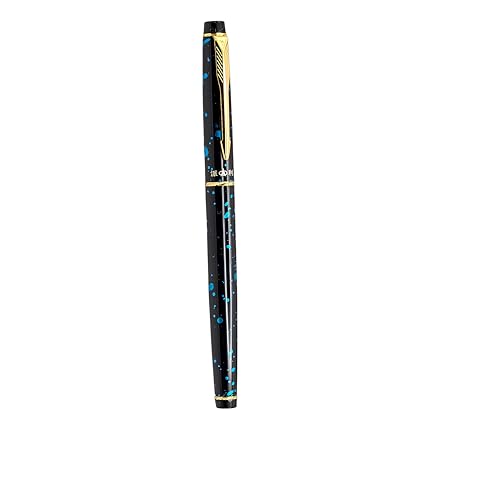 Image of Venti Fountain Pen - Metal Luxury Pen, Schmidt Nib (Medium), Best Pen Gift Set for Men & Women, Professional, Executive, Office, Nice Pens,Return Gift (F621-Marble Blue)