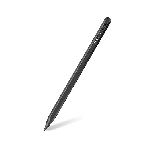 Metapen Penna A8 per iPad 2018-2024, 2X Ricarica Rapida, Rilevamento dell'Inclinazione, Rifiuto del Palmo, per iPad Air 5/4/3/11''M2, iPad 10/9/8/7/6, iPad Pro 12.9''/11''/13''M4, iPad Mini 6/5