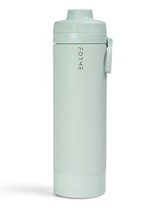 FORME Shaker 500ml - Sport Lid - Stainless Steel With Protein Powder Container - Double Walled Vacuum Insulated - Silent Mixing - Leak Proof - Fits Cup Holders - Easy to Clean (Sea Mist)