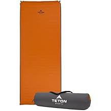 Teton XXL Sleeping Pad; Sleeping Mat for Camping, Backpacking, Hiking, Orange
