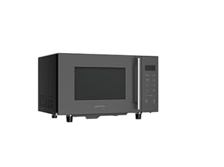 Cookology CFFB23LMSL Flatbed Microwave with Grill - Freestanding 23L Capacity - No Turntable to Clean - Digital Easy‑Use Menu - Adjustable Time & Weight - Grey