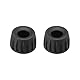 PATIKIL Universelle 17mm ID Gummifußkappen, 2er Pack rutschfeste Ersatzteile für Kamerastative und Einbeinstative, schwarz