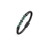 malachit-schmuck bilder ▶Herren Armband: Hochwertiger Malachit stein perlen, satte und gleichmäßige Farbe, feine und schöne Textur.